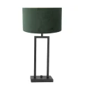 Steinhauer table lamp STANG up, 2-fold, with switch, with shade, with plug E27 IP20, black matt dimmable