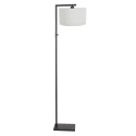 floor lamp STANG down, with switch, with shade, with plug E27 IP20, black matt dimmable