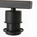 Steinhauer floor lamp STANG down, with switch, with shade, with plug E27 IP20, black matt dimmable