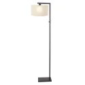 Steinhauer floor lamp STANG down, with switch, with shade, with plug E27 IP20, black matt dimmable