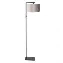 floor lamp STANG down, with switch, with shade, with plug E27 IP20, black matt dimmable