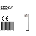 Steinhauer floor lamp STANG down, with switch, with shade, with plug E27 IP20, black matt dimmable