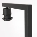 floor lamp STANG down, with switch, with shade, with plug E27 IP20, black matt dimmable