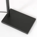 Steinhauer floor lamp STANG down, with switch, with shade, with plug E27 IP20, black matt dimmable