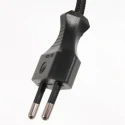 Steinhauer floor lamp STANG down, with switch, with shade, with plug E27 IP20, black matt dimmable