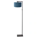 Steinhauer floor lamp STANG down, with switch, with shade, with plug E27 IP20, black matt dimmable