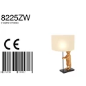 anne light & home table lamp ANIMAUX - SURICATE up, with switch, with shade, with plug E27 IP20, black matt 