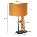 table lamp ANIMAUX - SURICATE up, with switch, with shade, with plug E27 IP20