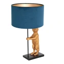 anne light & home table lamp ANIMAUX - SURICATE up, with switch, with shade, with plug E27 IP20, black matt 