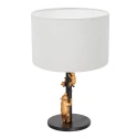 table lamp ANIMAUX - OURSES up, with switch, with shade, with plug E27 IP20, black matt 