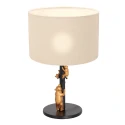 table lamp ANIMAUX - OURSES up, with switch, with shade, with plug E27 IP20, black matt 