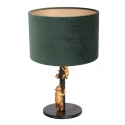 anne light & home table lamp ANIMAUX - OURSES up, with switch, with shade, with plug E27 IP20, black matt 