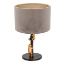 anne light & home table lamp ANIMAUX - OURSES up, with switch, with shade, with plug E27 IP20, black matt 