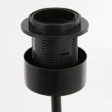 anne light & home table lamp ANIMAUX - OURSES up, with switch, with shade, with plug E27 IP20, black matt 