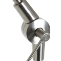 Steinhauer floor lamp PRESTIGE CHIC cylindrical, with switch, with shade, with jointed arm, with plug E27 IP20, steel brushed 