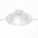 Steinhauer floor lamp PRESTIGE CHIC cylindrical, with switch, with shade, with jointed arm, with plug E27 IP20, steel brushed 