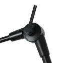 Steinhauer wall luminaire PRESTIGE CHIC cylindrical, with switch, with shade, with jointed arm, with plug E27 IP20, black matt dimmable