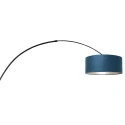 Steinhauer floor lamp SPARKLED LIGHT cylindrical, with switch, with shade, with plug, adjustable E27 IP20, black matt 