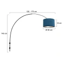 wall luminaire SPARKLED LIGHT cylindrical, with switch, with shade, with plug, adjustable E27 IP20
