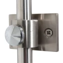 Steinhauer wall luminaire SPARKLED LIGHT cylindrical, with switch, with shade, with plug, adjustable E27 IP20, steel brushed 
