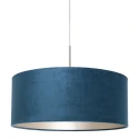 Steinhauer pendant luminaire SPARKLED LIGHT cylindrical, with shade E27 IP20, steel brushed dimmable