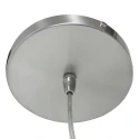 Steinhauer pendant luminaire SPARKLED LIGHT cylindrical, with shade E27 IP20, steel brushed dimmable