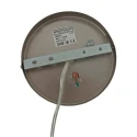 Steinhauer pendant luminaire SPARKLED LIGHT cylindrical, with shade E27 IP20, steel brushed dimmable