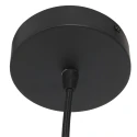 Steinhauer pendant luminaire SPARKLED LIGHT cylindrical, with shade E27 IP20, black matt dimmable