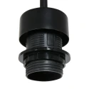 Steinhauer pendant luminaire SPARKLED LIGHT cylindrical, with shade E27 IP20, black matt dimmable
