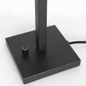 Steinhauer table lamp STANG up, with switch, with shade, with plug E27 IP20, black matt dimmable