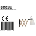 Mexlite Mexlite Wall luminaire DION, 1 flame, beech