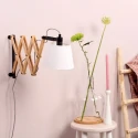 Mexlite Mexlite Wall luminaire DION, 1 flame, beech