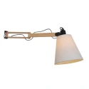Mexlite Wall luminaire DION, 1 flame, beech