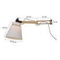 Mexlite Mexlite Wall luminaire DION, 1 flame, beech
