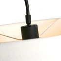Steinhauer wall luminaire ELEGANT CLASSY with switch, with shade, with strain relief, with plug, adjustable E27 IP20, black matt 