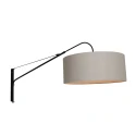 wall luminaire ELEGANT CLASSY with switch, with shade, with strain relief, with plug, adjustable E27 IP20