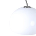 Steinhauer Lampadaire SPARKLED LIGHT semi-circulaire, avec interrupteur, avec abat-jour, avec prise de courant, réglable E27 IP20
