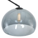 Steinhauer floor lamp SPARKLED LIGHT half round, with switch, with shade, with plug, adjustable E27 IP20, black matt 