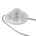 Steinhauer floor lamp SPARKLED LIGHT half round, with switch, with shade, with plug, adjustable E27 IP20, steel brushed 