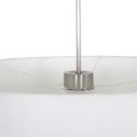 Steinhauer pendant luminaire SPARKLED LIGHT cylindrical, with shade E27 IP20, steel brushed dimmable