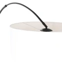 Steinhauer Lampadaire SPARKLED LIGHT cylindrique, avec interrupteur, avec abat-jour, avec prise de courant, réglable E27 IP20