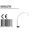 Steinhauer Lampadaire SPARKLED LIGHT cylindrique, avec interrupteur, avec abat-jour, avec prise de courant, réglable E27 IP20