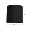 Mexlite shade K1563 round, gold, black