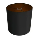 Abat-jour K1564 rond, noir
