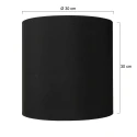 Mexlite shade K1564 round, black