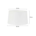 Mexlite Abat-jour KAPPEN - Ø 30CM conique, blanche
