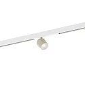Projecteur sur rail DOMY ON STREX 1.0 avec adaptateur IP20, blanc mat, gris soie gradable