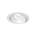 Plafonnier encastré RONY 1.0 à 1 flamme IP20, blanche gradable
