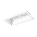 Plafonnier encastré PLANO à 2 flammes, pivotant, rotatif GU10 IP20, blanche gradable