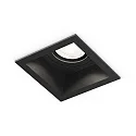 Plafonnier encastré PLANO à 1 flamme GU10 IP44, noir  gradable